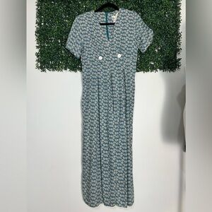 Vintage Jeffrey & Dara by Linda Huntley Floral Jumpsuit Size 10